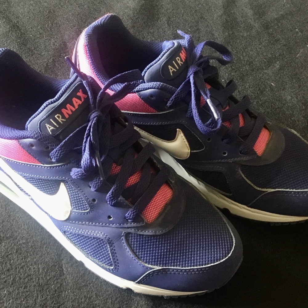 Nike Womens Air Max Ivo 580519-416 Blue Casual Shoes Sneakers Size 8.5